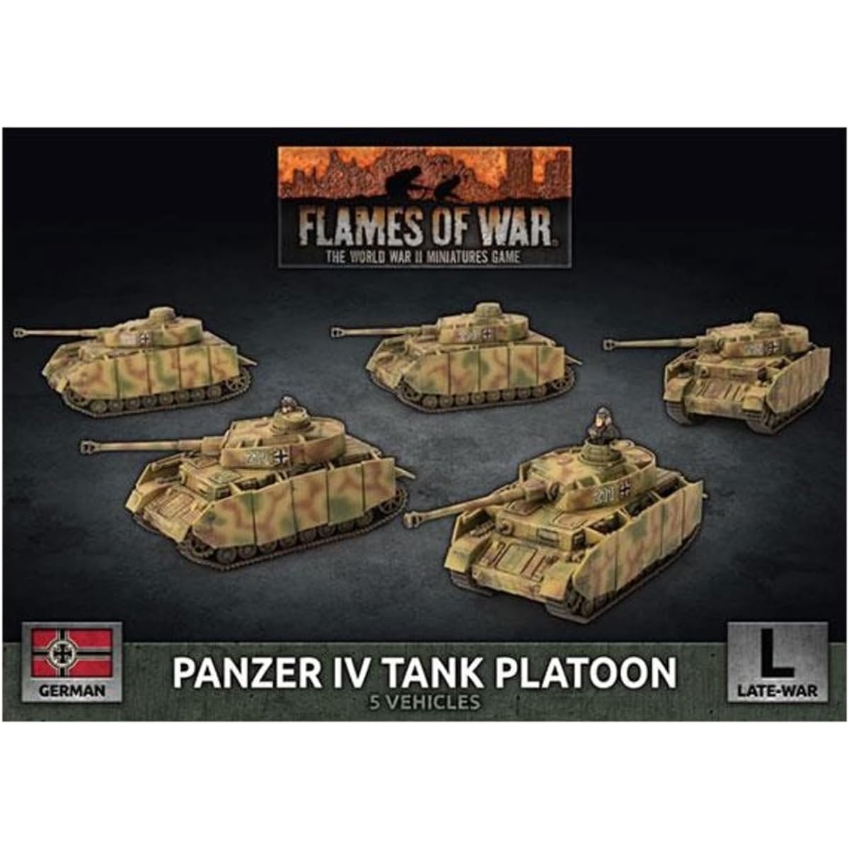 War of Fire: Late War: Germany: Panzer IV Platoon (GBX142)