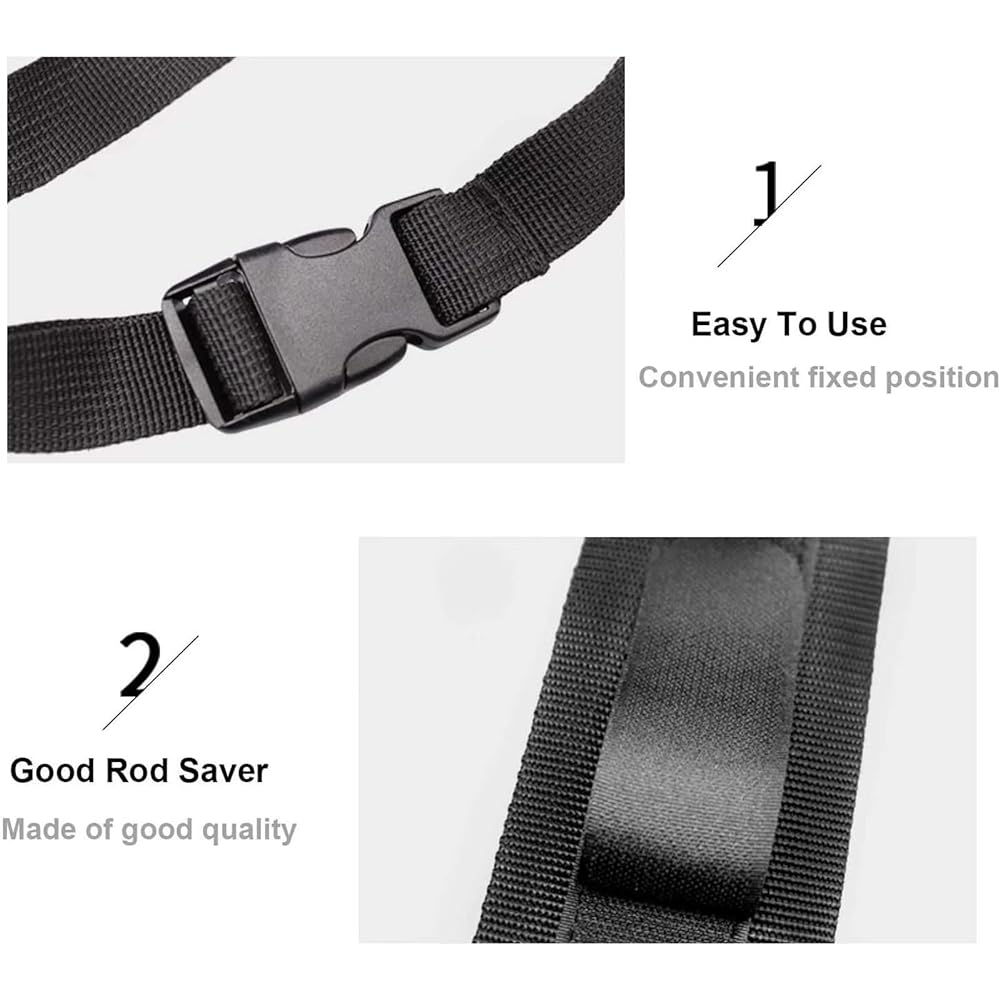 THKFISH Fishing Rod Belt Rod Keeper Belt for Truck Suv Wagons Vans