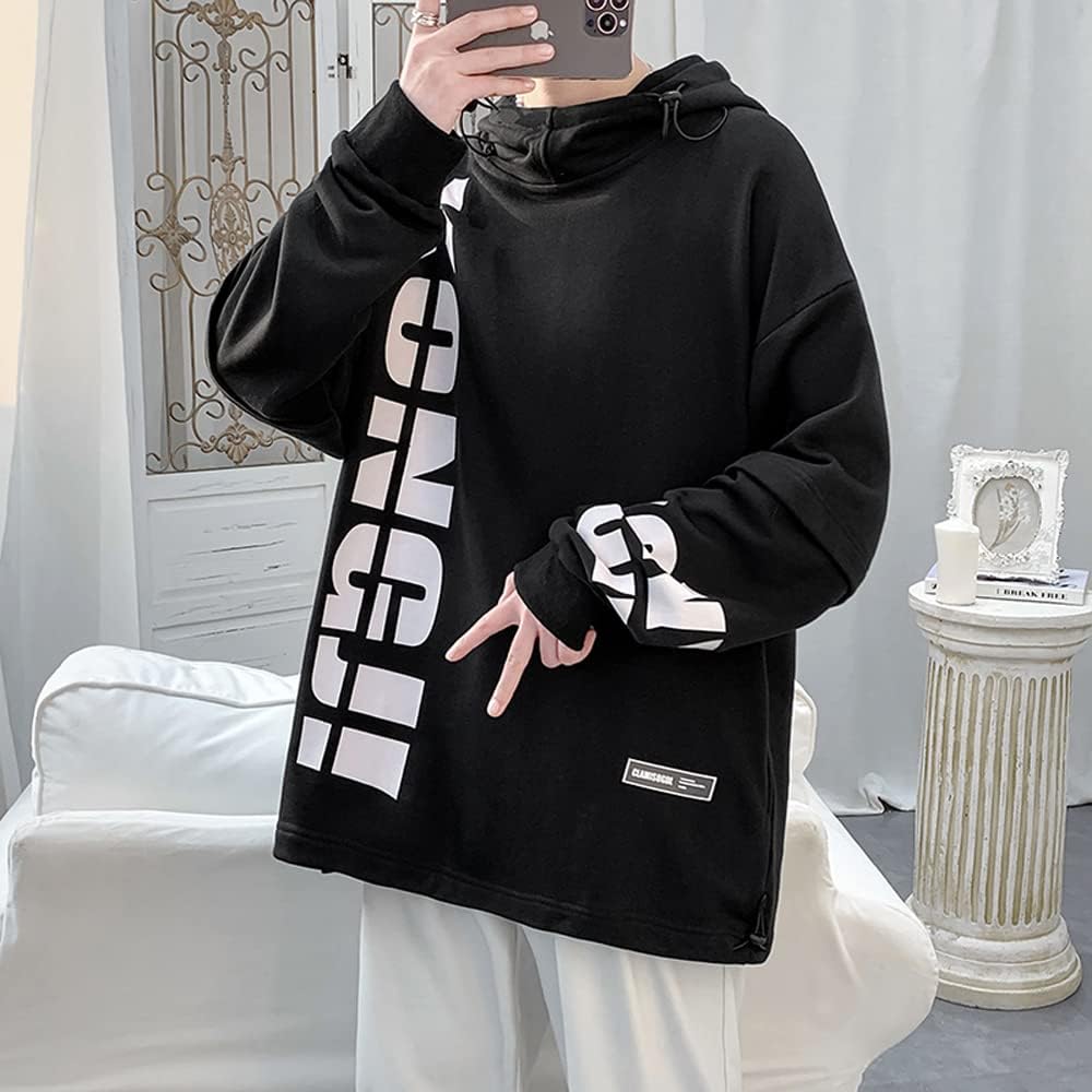 [RedS] Hoodie Men's Large Size Sweatshirt Pullover Loose Casual Winter Clothes