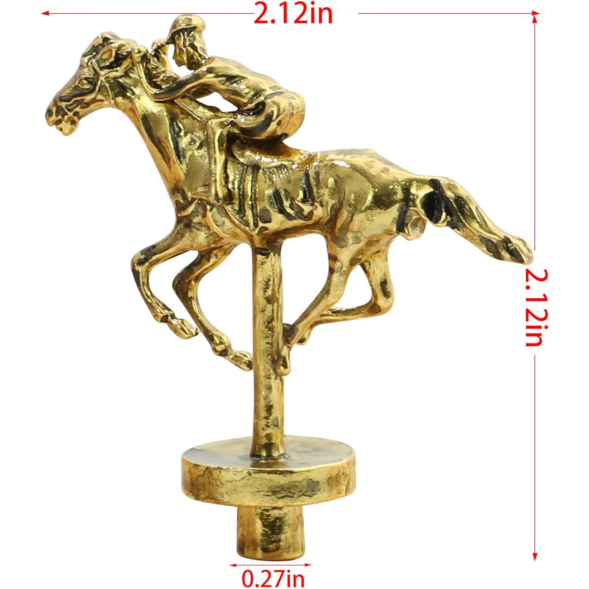 Grhonior Metal Horses for Horse Racing Board Game, 4x Gold, 4x Rose Gold, 3x Silver, Classic Style Collection Souvenirs (4x Gold + 4x Rose Gold + 3x Silver)