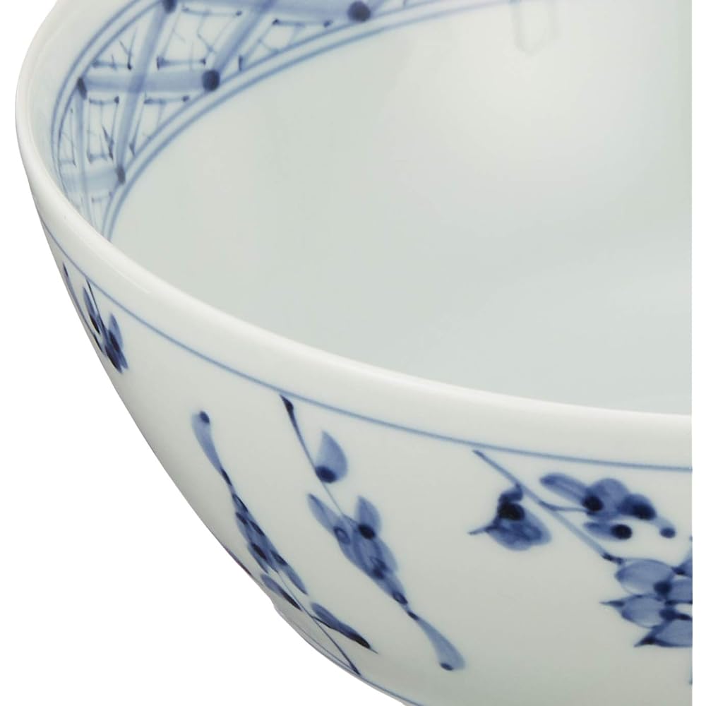 Arita Ware Ultimate Ramen Bowl Bunsho Kiln Dyed Flower Crest R0024