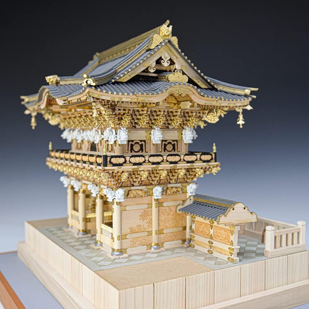 Woody Joe 1/50 Nikko Toshogu Shrine Yomeimon Wooden Model Assembly Kit