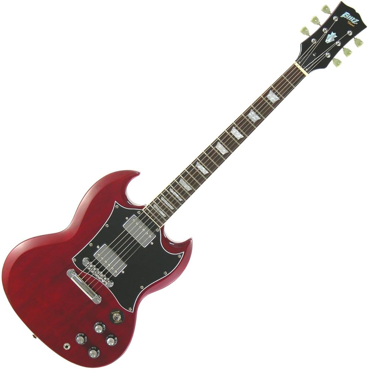 Blitz Electric Guitar SG Type Wine Red with Soft Case BSG-STD WR