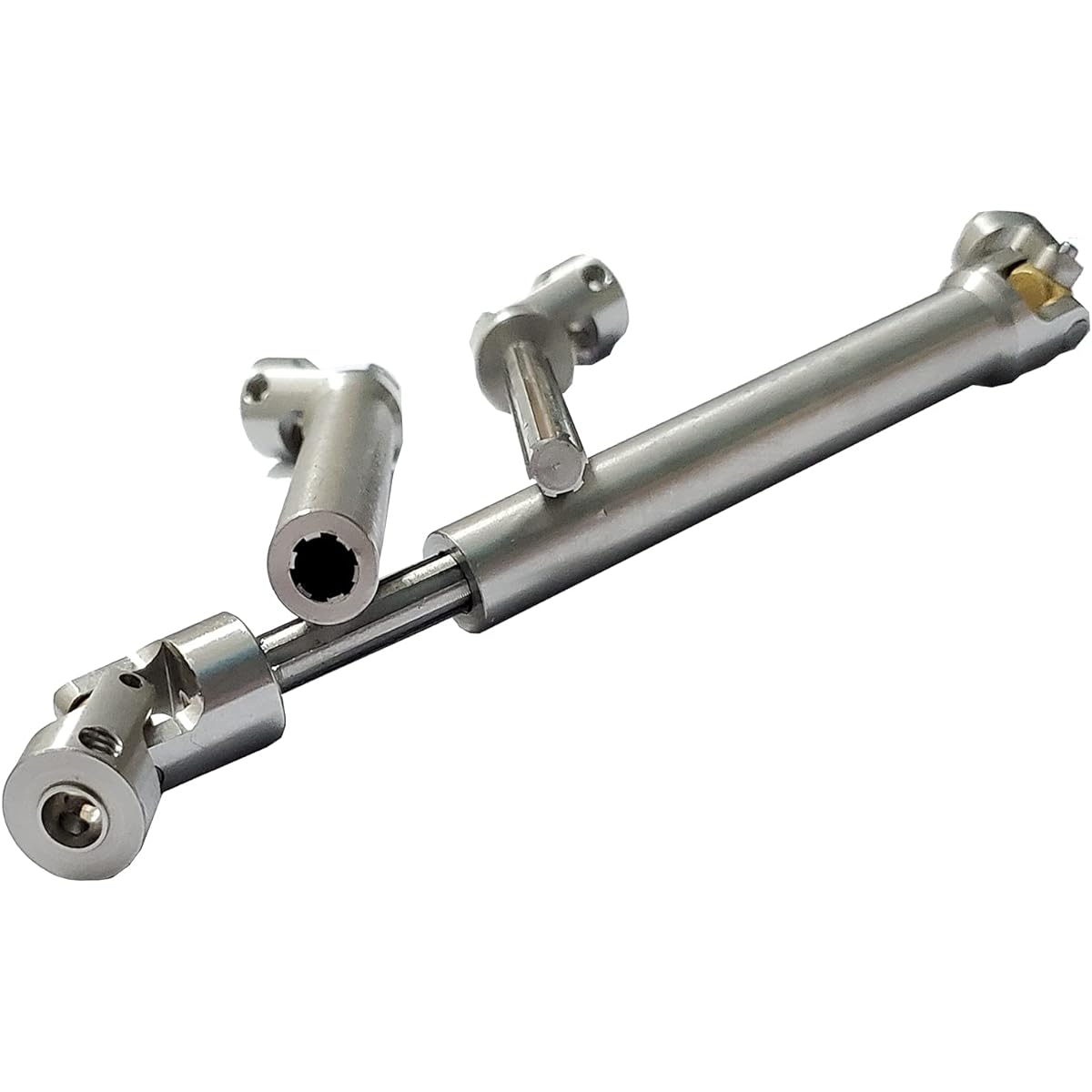 AMOGOT 2pcs Stainless Steel Drive Shaft 112-165mm for 1/10 RC Crawler Trx4 SCX10 Wraith Axial SCX10II Capra D90 TF2 Redcat Gen7