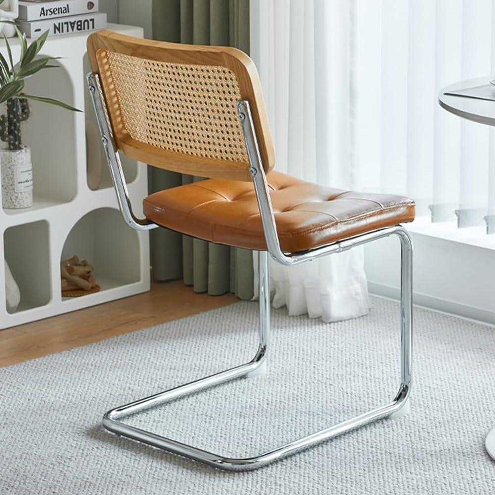 Dining chair, rattan chair, table chair, rattan chair, rattan chair, dining chair, armchair, dining rattan, living room interior, stylish, Scandinavian, home work, commercial use (with armrest, rattan (natural))