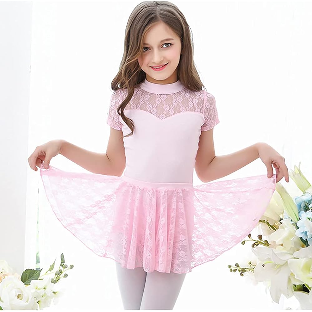 Manana ma13 Silkily 2way Manana Leotard Ballet Children's Skirt Separate Lace Snap Costume Kids Junior Girls