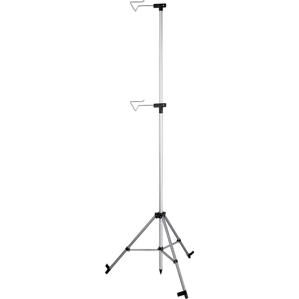 CAPTAIN STAG Lantern Stand Aluminum Slide Lantern Stand with 3 Plastic Pegs UF-4/UF-25