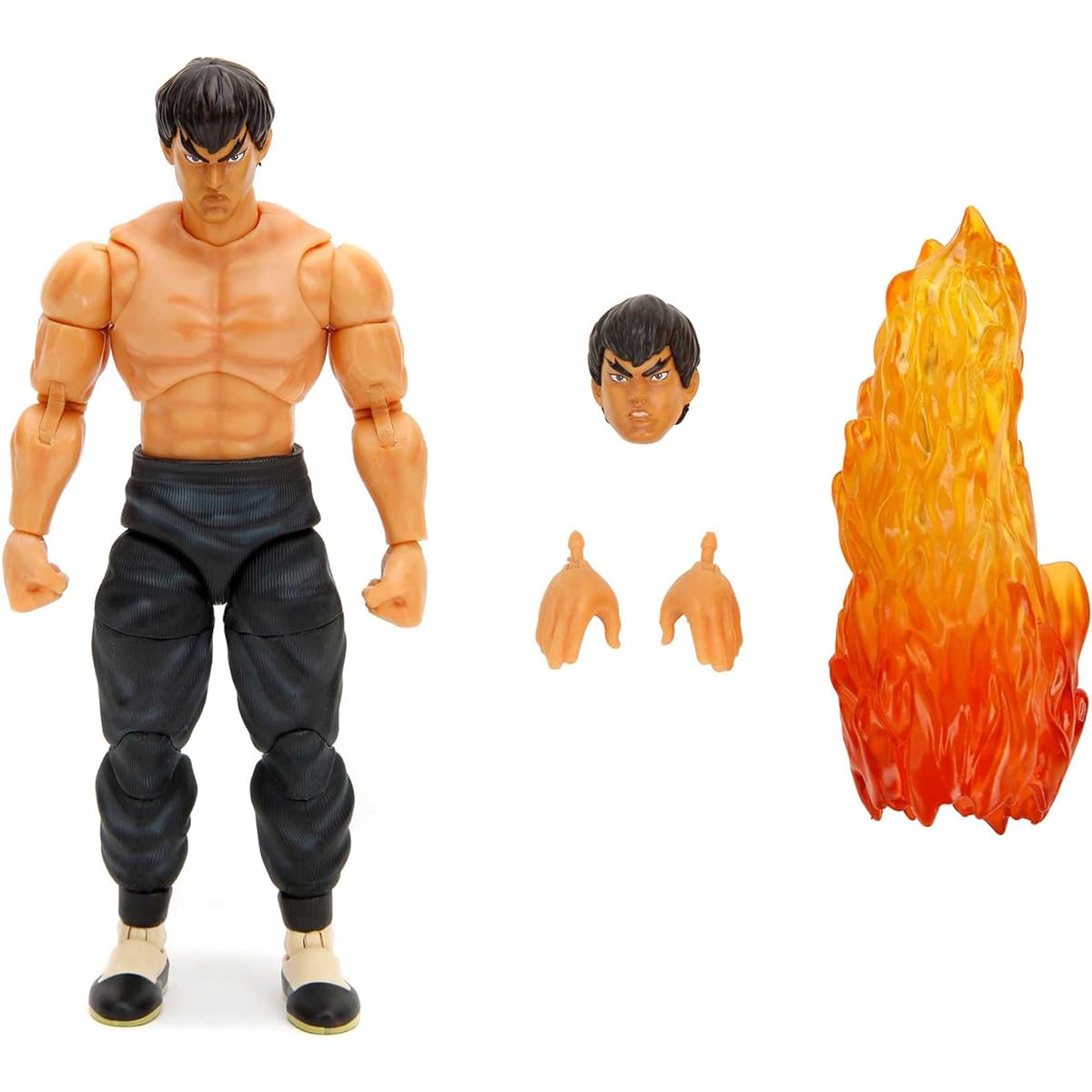 Fei Long 6" Movable Figure with Accessories and Alternate Head and Hands Ultra Street Fighter II: Final Challengers (2017) Video Game Model Jada 34217_AB