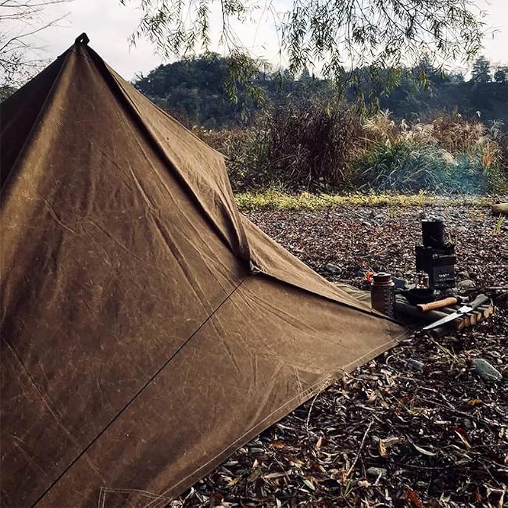 BUSHCRAFT SPAIN/Bushcraft Spain Oilskin Tarp Brown [Domestic regular product]