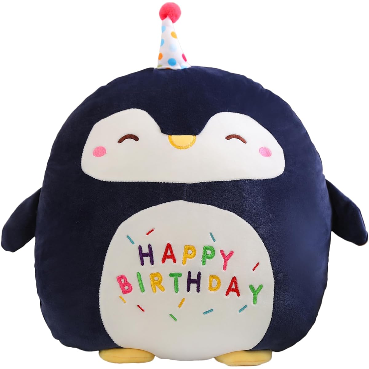 Fawowe Penguin Stuffed Animals, Penguin Plush Toys Cute Birthday Penguin Stuffed Animals Pillow Soft Happy Birthday Plush Toy Gift for Kids Home Decoration, FYP-26