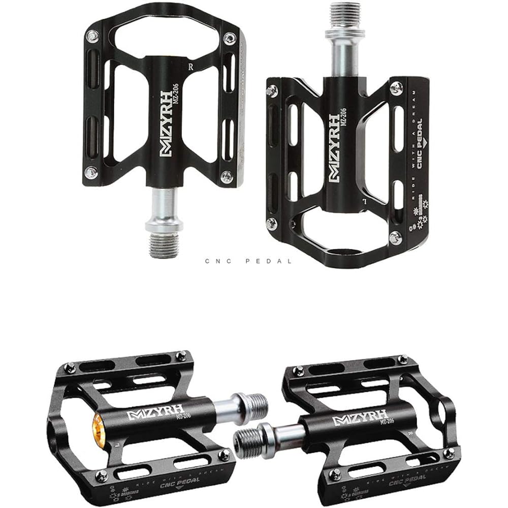 OSC Bicycle Cross Bike Pedals, Ultra Light Aluminum Alloy, Non-Slip, Cross Bike MTB Flat Pedals, Durable, Set of 2