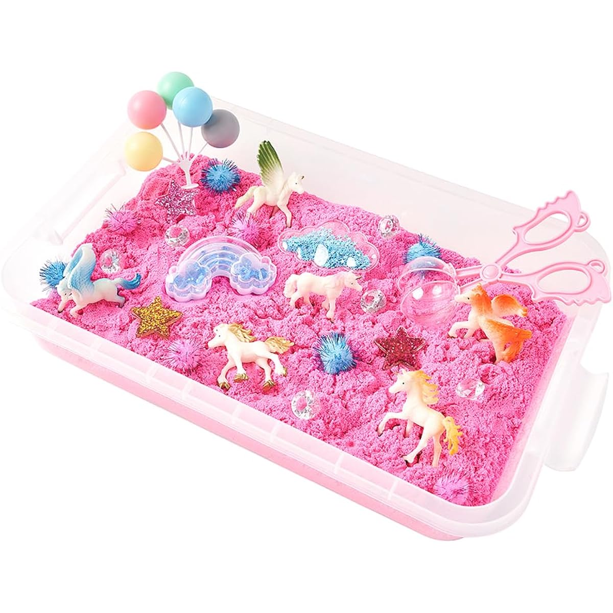 Sensationally OT - Unicorn Sensory Sandbox Amazing Sensory Bin All-in-One, Learn in a Unique Way