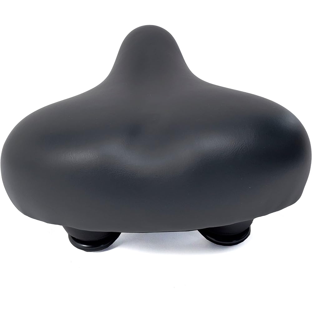 MARUHACHI Soft Saddle (For Light Vehicles/Center Cut) (Black) YF-3542