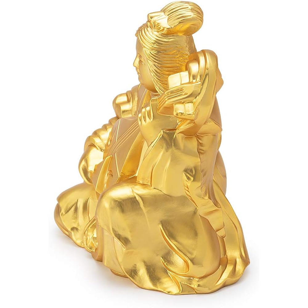 Buddhist Altar Shop Takita Shoten Buddha Statue Good Luck, Good Luck, Seven Lucky Gods, Benzaiten (Height 6.2cm x Width 6.5cm) [Made by Hideun Makita] ◆Prosperity in business, good health, good fortune, fortune, warding off evil [Certificate issued by Ta