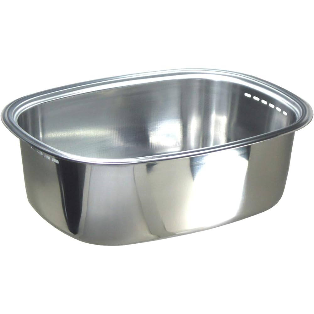 Nagao Tsubame Sanjo Washing Tub Oval Shape 37.5 x 28.6cm For Kitchen Stainless Steel Triangular Corner Set Made in Japan