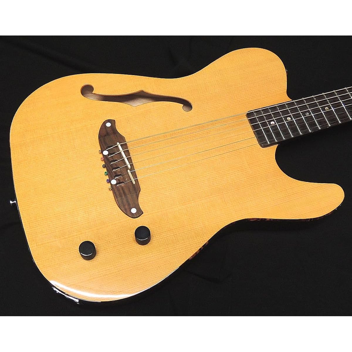 SCHECTER OL-FL-P VNTL Gloss Finish Schecter Thin Body Acoustic Guitar F Hole Electric Acoustic Telecaster Shape Natural Passive