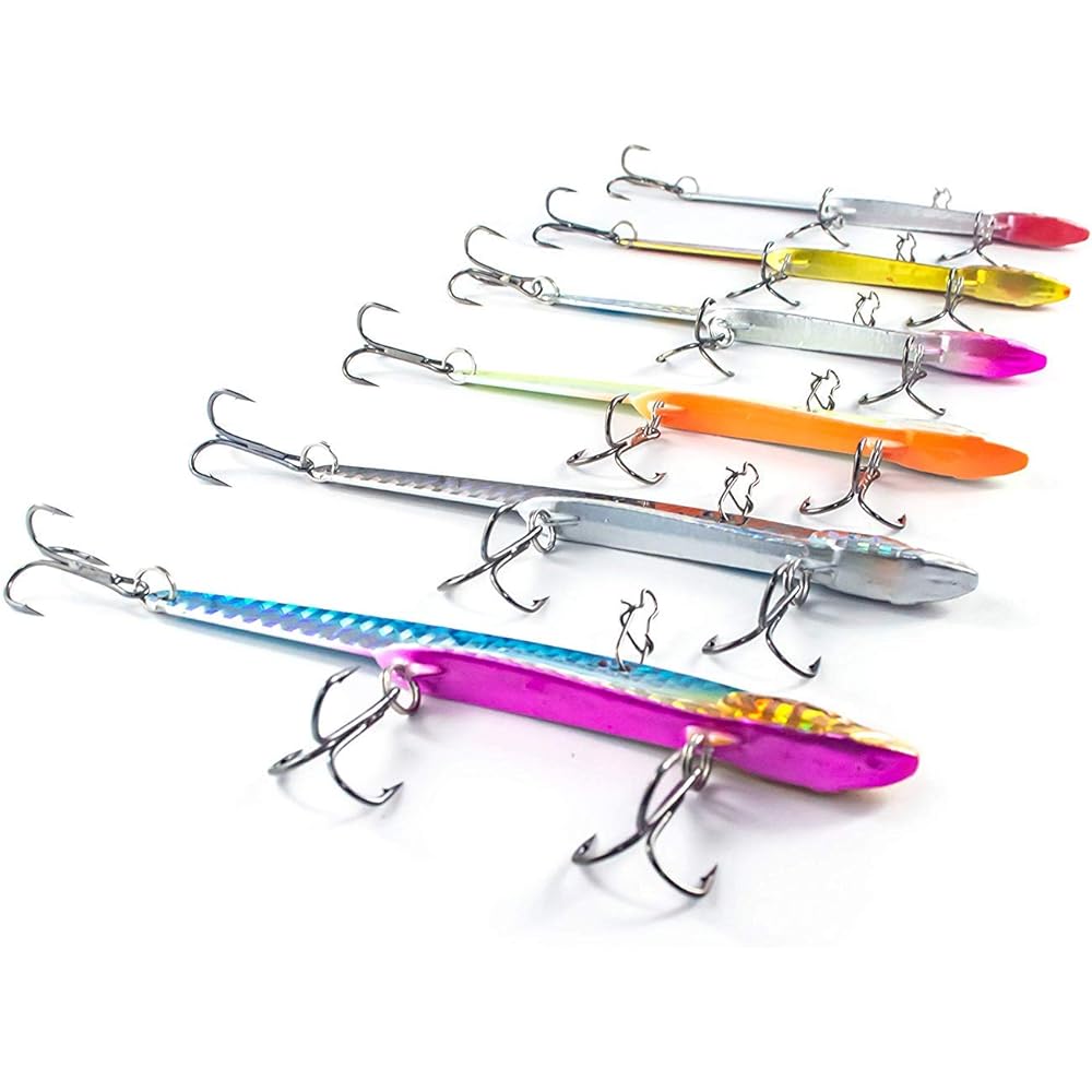 Flying distance similar to a jig!! [Orld Fishing Gear] Vibration "Gachi Color Series" 6 piece set 4 types (24g (metal)/34g/28g/24g) For shore jigging such as sea bass, flounder, yellowtail, yellowtail, sagoshi, and bream 6 Color lure set (metal vibe 24g/