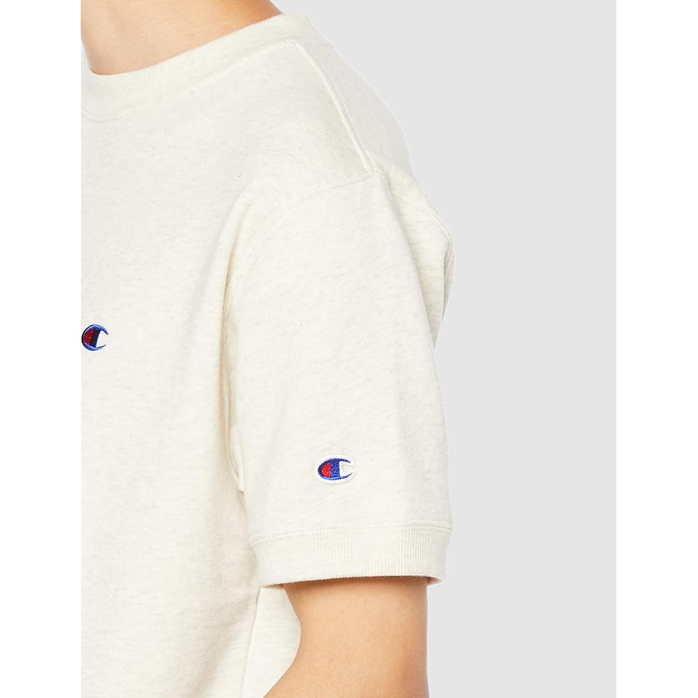 [Champion] Sweatshirt Short Sleeve Round Neck Fleece COTTON USA One Point Logo Short Sleeve Crew Neck Sweatshirt Basic C3-X013 Men's