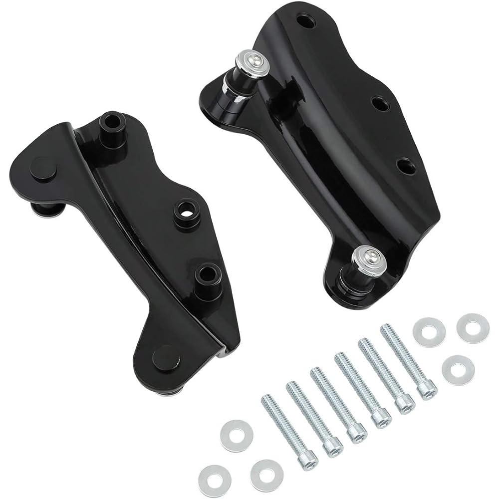 XFMT Black Removable 4 Point Docking Hardware Kit for Harley Touring Road King Street Glide 2009-2013 (Replaces: #54246-09A)
