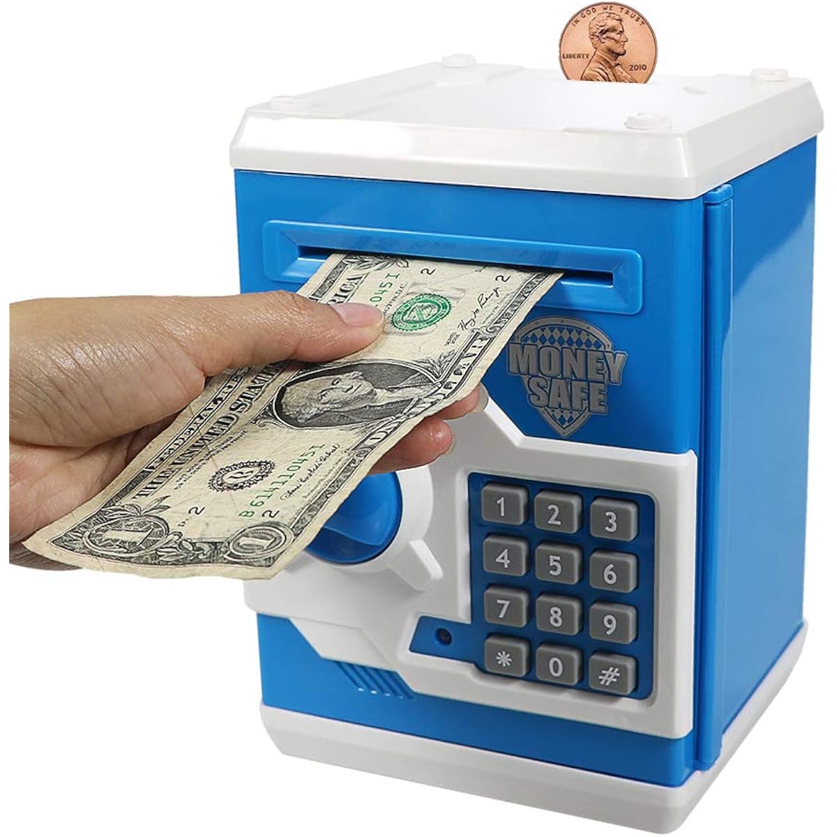 Suliper Baby Toys for Kids Electronic Code Lock Piggy Bank Mini ATM Electronic Coin Bank Box Kids Birthday Gift Suliper-WF01