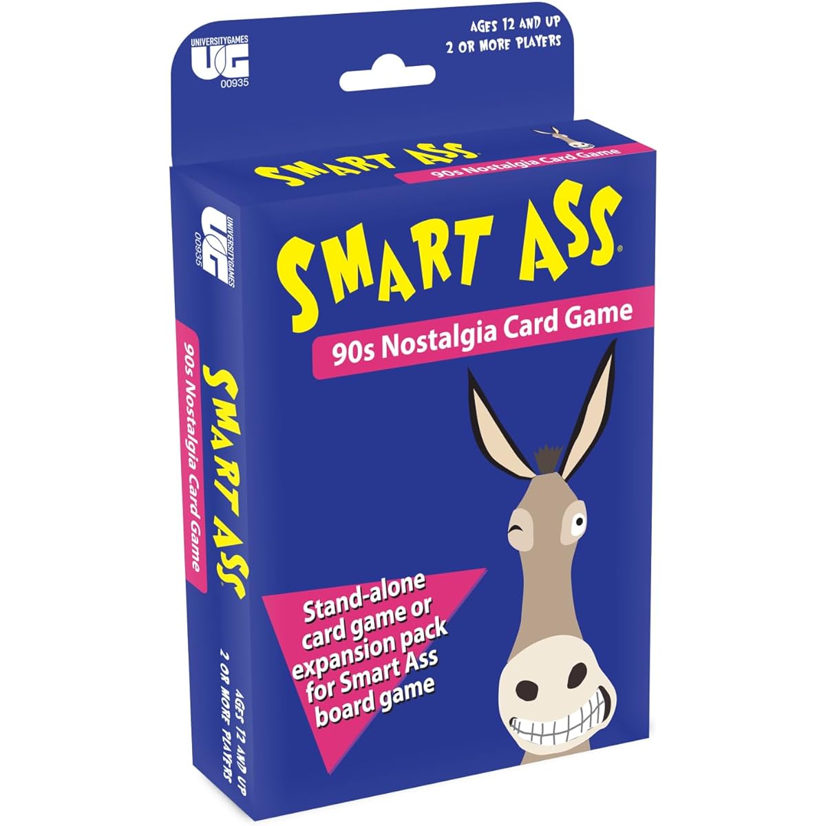 University Games | Smart Ass '90s Tuck Box Card Game - Perfect for Game Night on the Go - Ages 12+