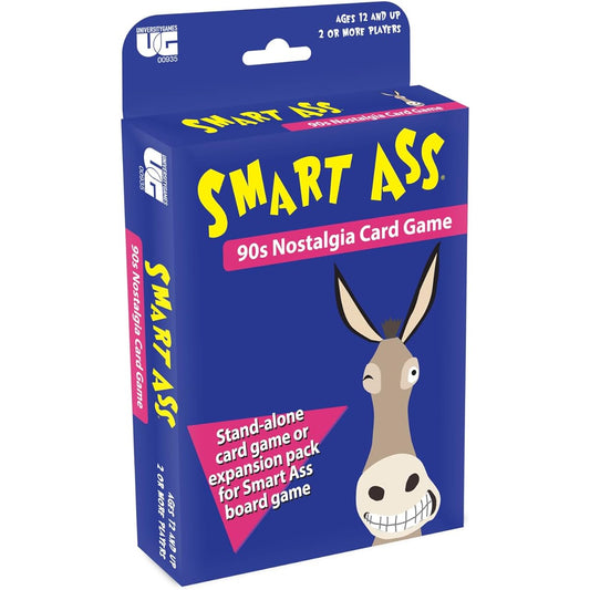 University Games | Smart Ass '90s Tuck Box Card Game - Perfect for Game Night on the Go - Ages 12+