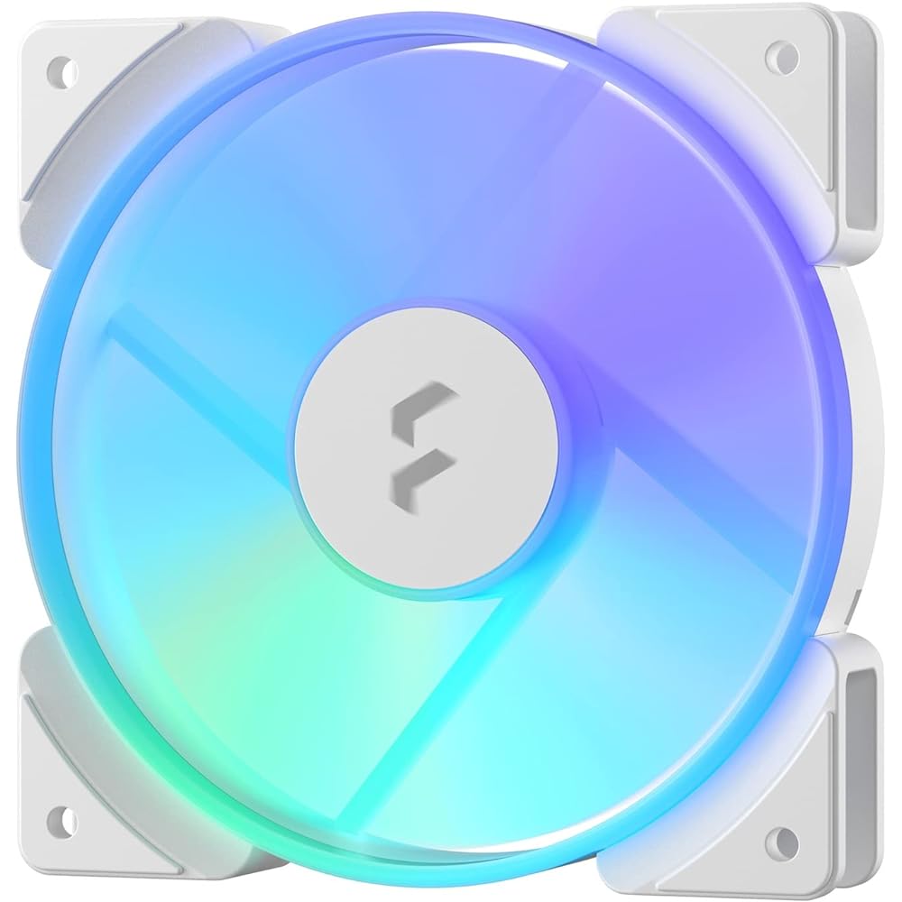 Fractal Design Prisma AL-12 PWM RGB White 120mm ARGB Compatible PC Case Fan FD-FAN-PRI-AL12-PWM-WT FN1752