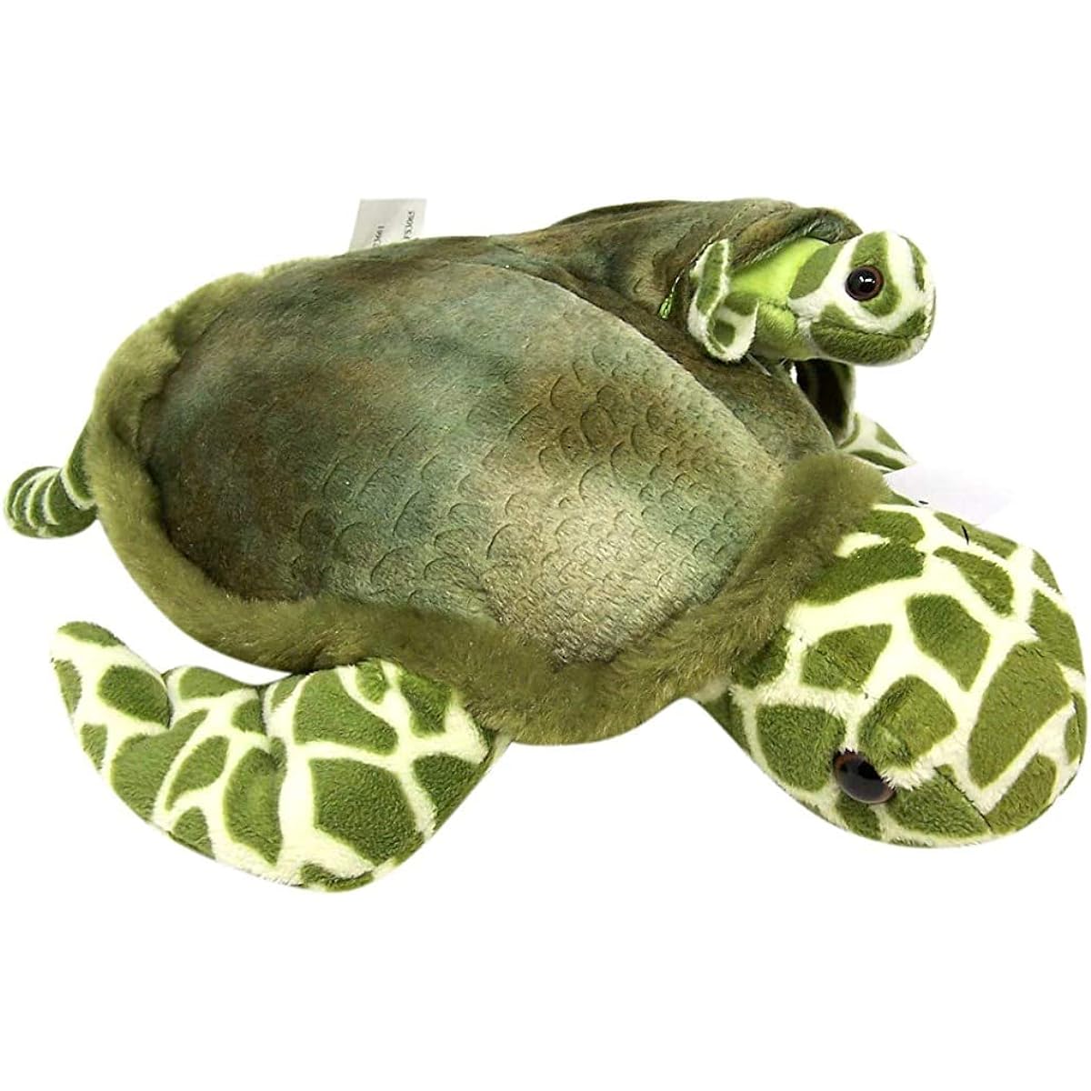 Funstuff Soft Plush Turtle with Pouch and Mini Hatchling 12"