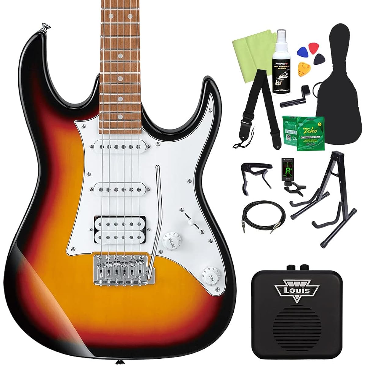 Gio Ibanez GRX40 Electric Guitar Beginner 14-piece Set [With Mini Amplifier] TFB Geo Ibanez