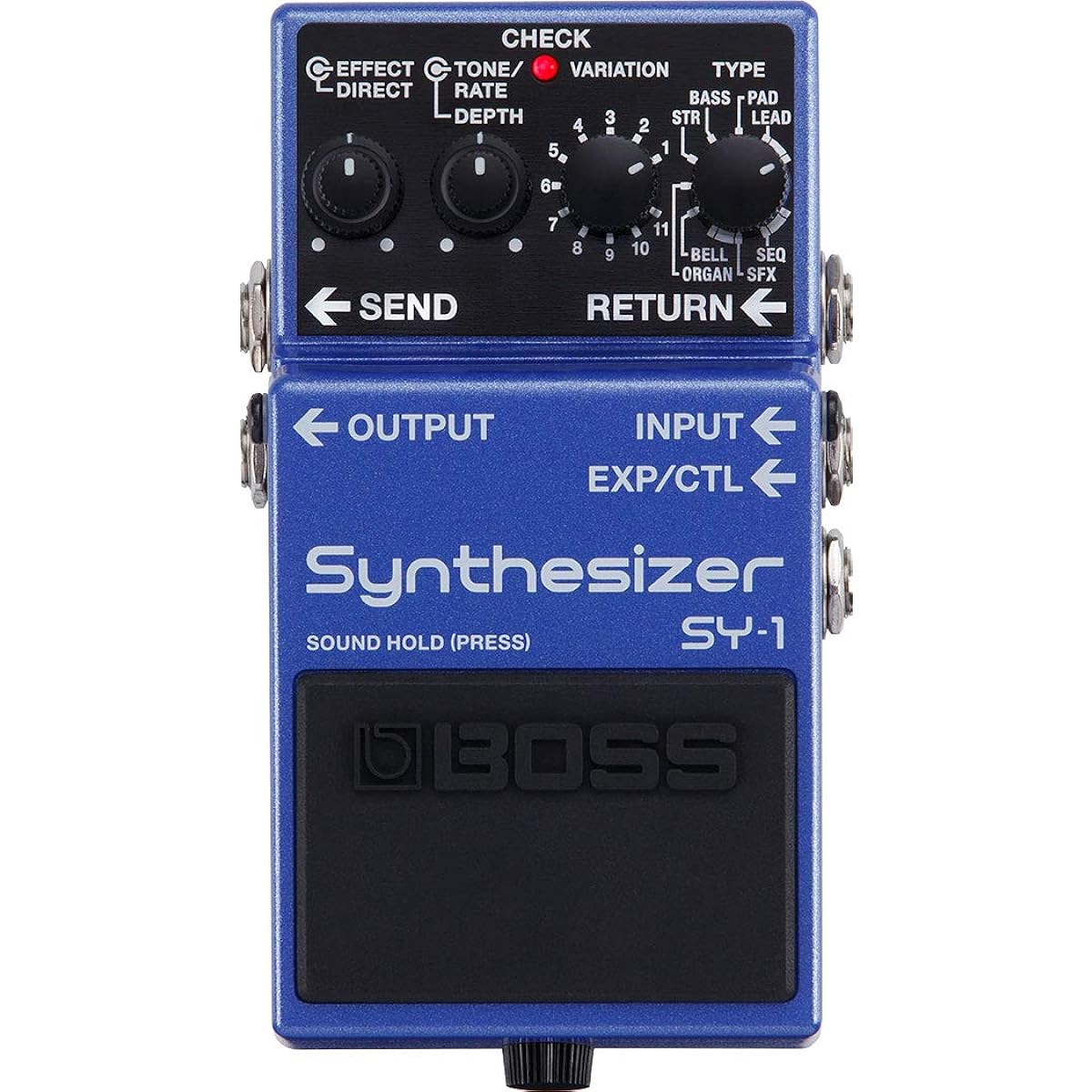 BOSS - Synthesizer SY-1 + KORG Pitchclip 2 PC-2 + Marks Original Cross Set