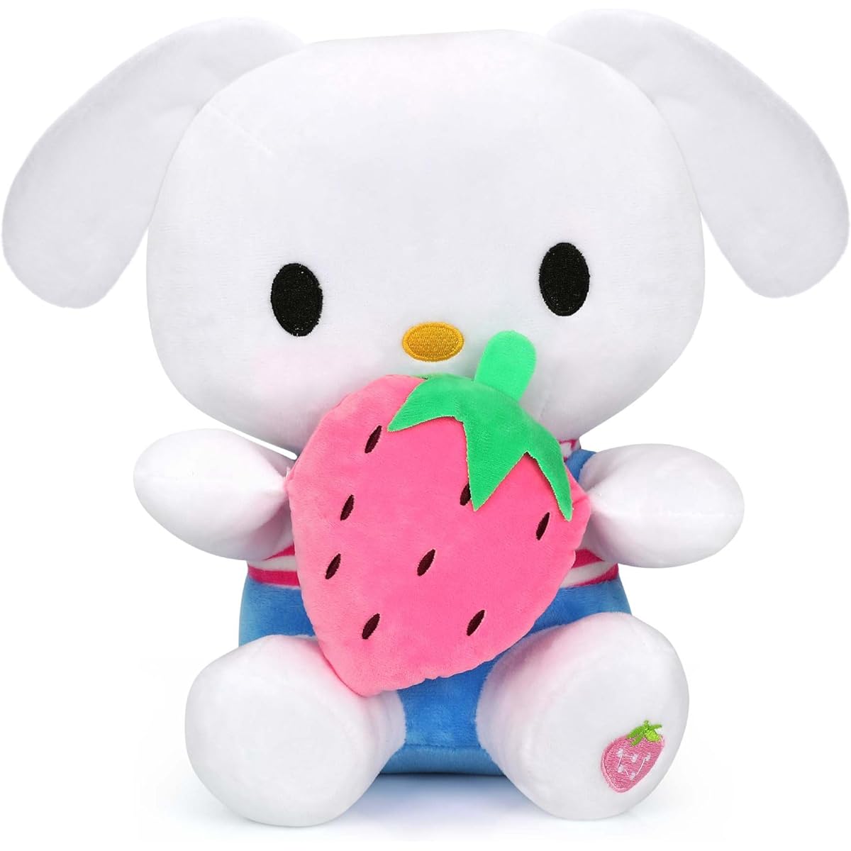 Kitty Plush Doll with Strawberry - Valentine's Day Gift for Kids - Kitty Stuffed Animal - Kitty Plush Toy - Kitty Soft Stuffed Animal - Great Gift for Girls and Fans (Pink, 13 Inch)