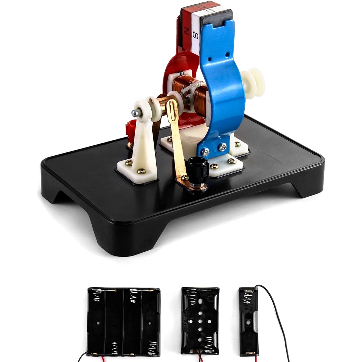 QWORK Electric Motor Kit DIY Simple Electric Motor Model Building Kit for School Laboratory Physics Science Education