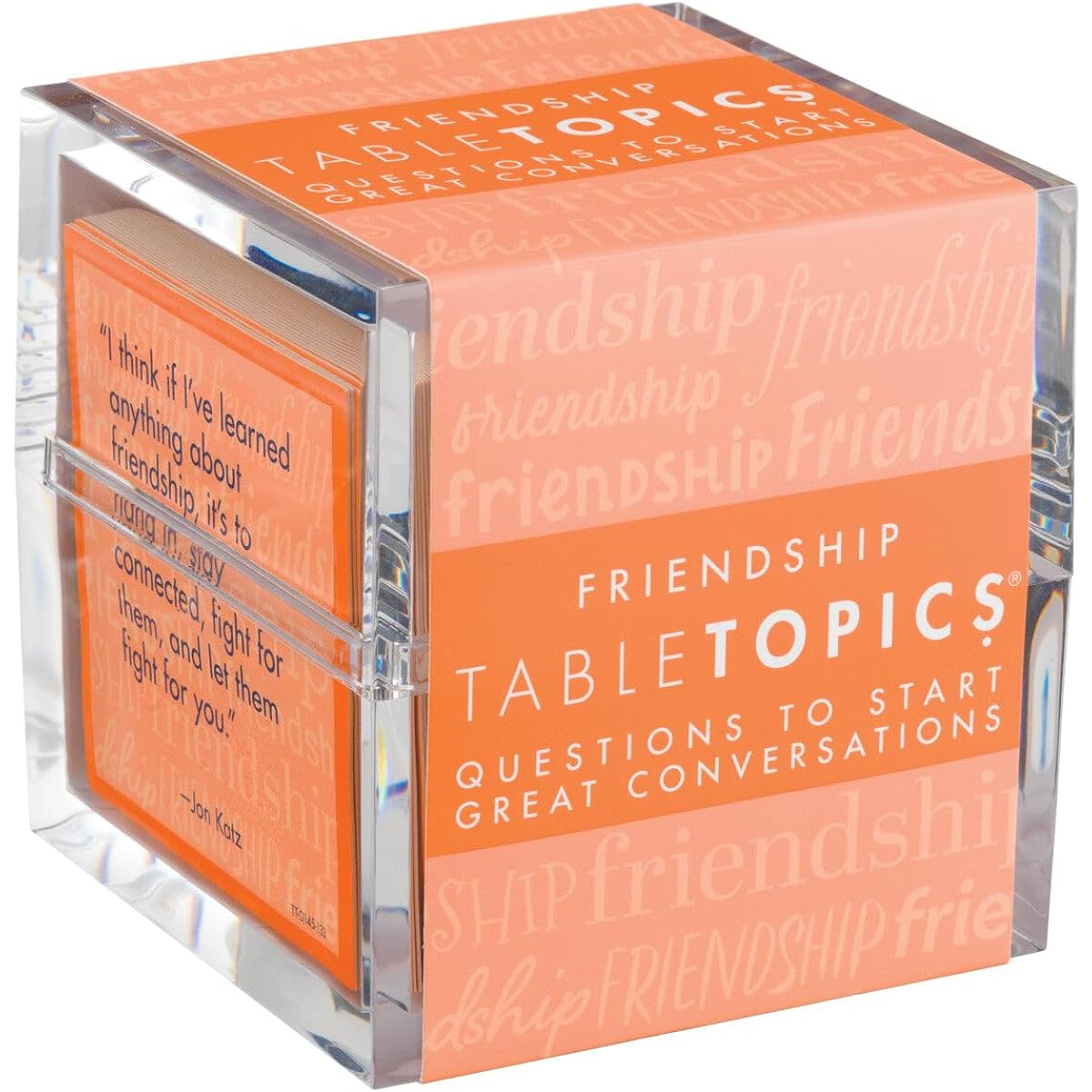 TableTopics Friendship - 135 Conversation Starter Questions and Quotes Fun Conversations for Groups of Friends Great Gifts