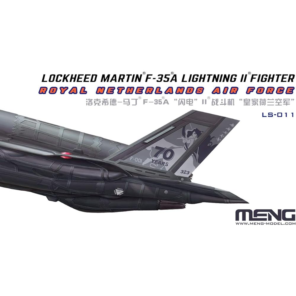 Mont Model 1/48 Royal Dutch Air Force F-35A Lightning 2 Fighter Plastic Model MLS011