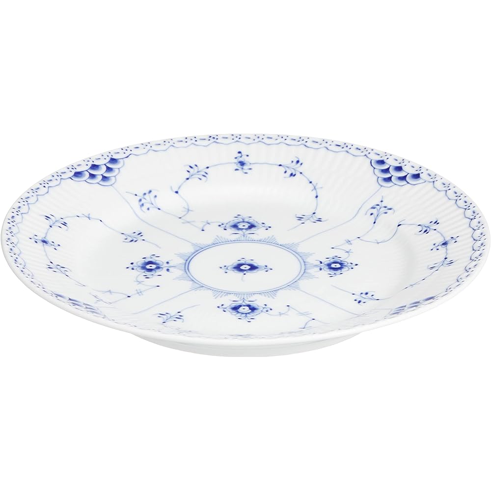 [Regular Imported Product] Royal Copenhagen Blue Fluted Half Lace Plate Dish 25cm Wedding Gift Present 1017224