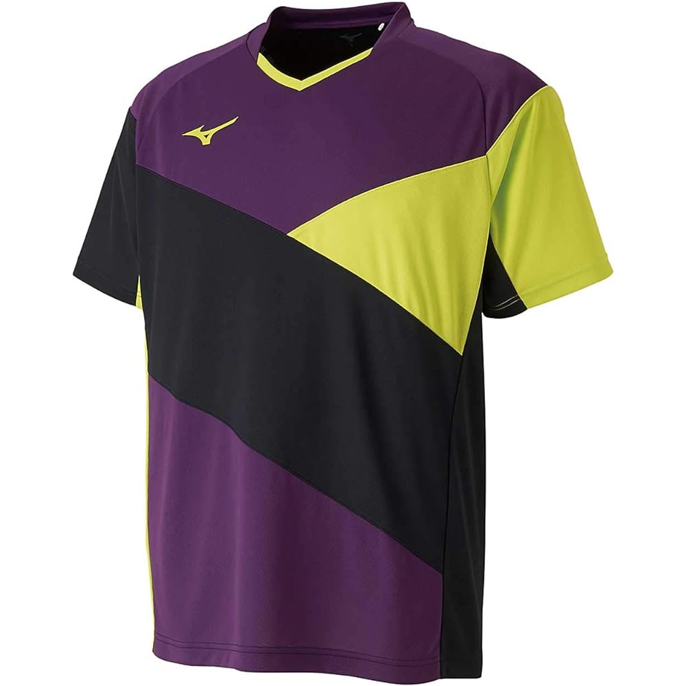 [Mizuno] Table Tennis Wear, Game Shirt, Short Sleeve, Standard, Dynamotion Fit, Sweat Absorption, JTTA Officially Approved 82JA9003