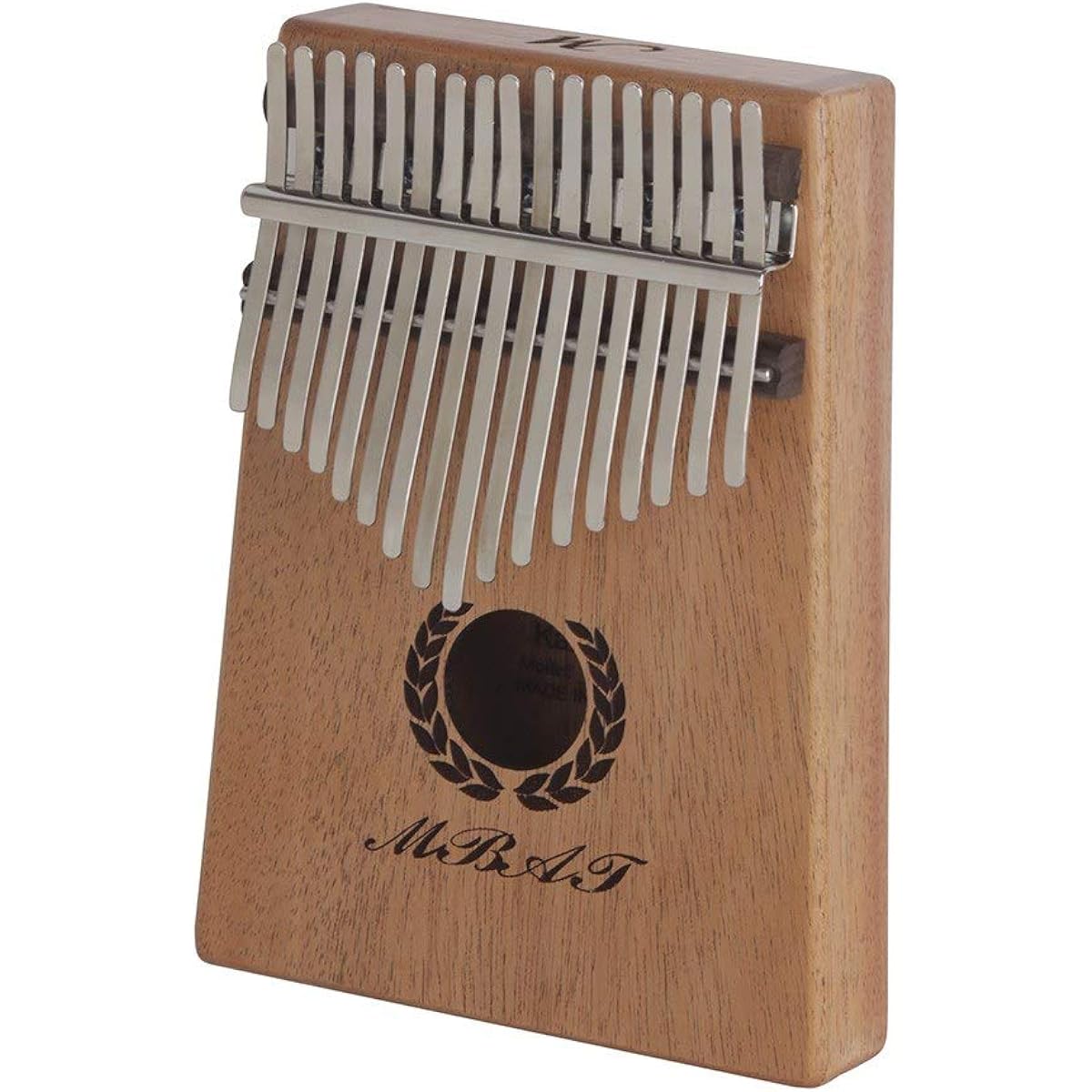 Thumb Piano Portable 17 Keys Kalimba Thumb Piano Mbira Mahogany Wood Storage Case Carry Bag with Stickers African Musical Instrument