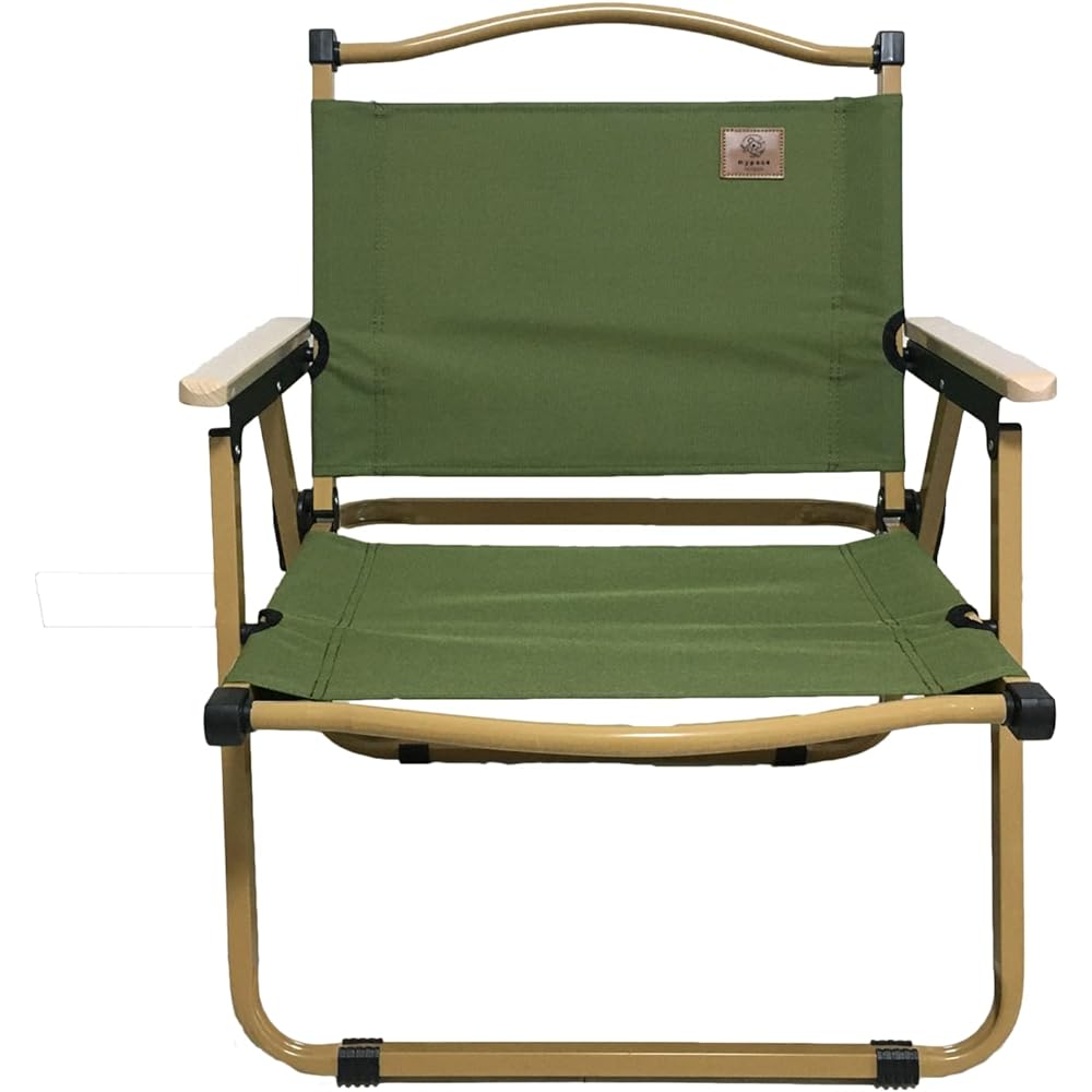 mypace outdoor My pace outdoor Solo camping chair Outdoor chair Low style Low chair Foldable outdoor chair Bonfire chair Bench Camping Solo chair Wooden armrest Portable Camping chair Portable Lightweight Compact Khaki