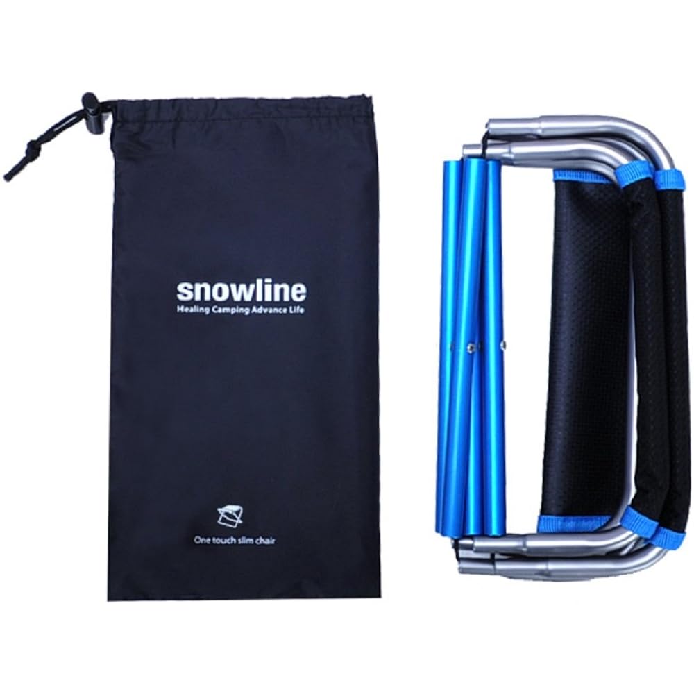 snowline outdoor chair one-touch slim chair blue 12906