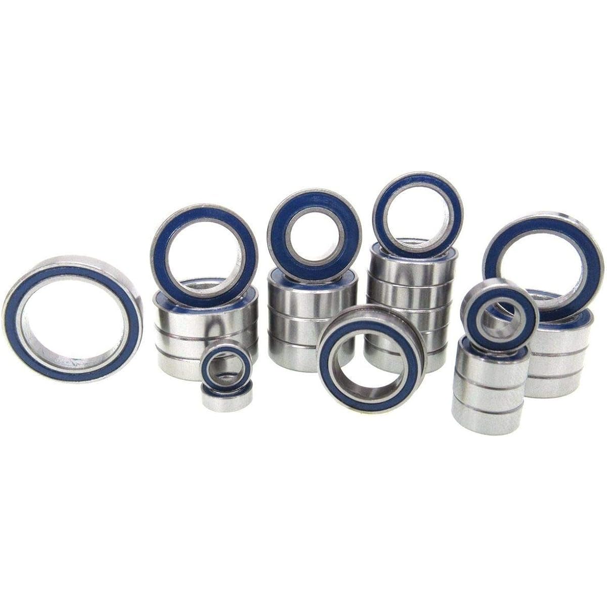 TRB RC Arrma Kraton 4S BLX Precision Bearing Kit Rubber Seal Blue (26)