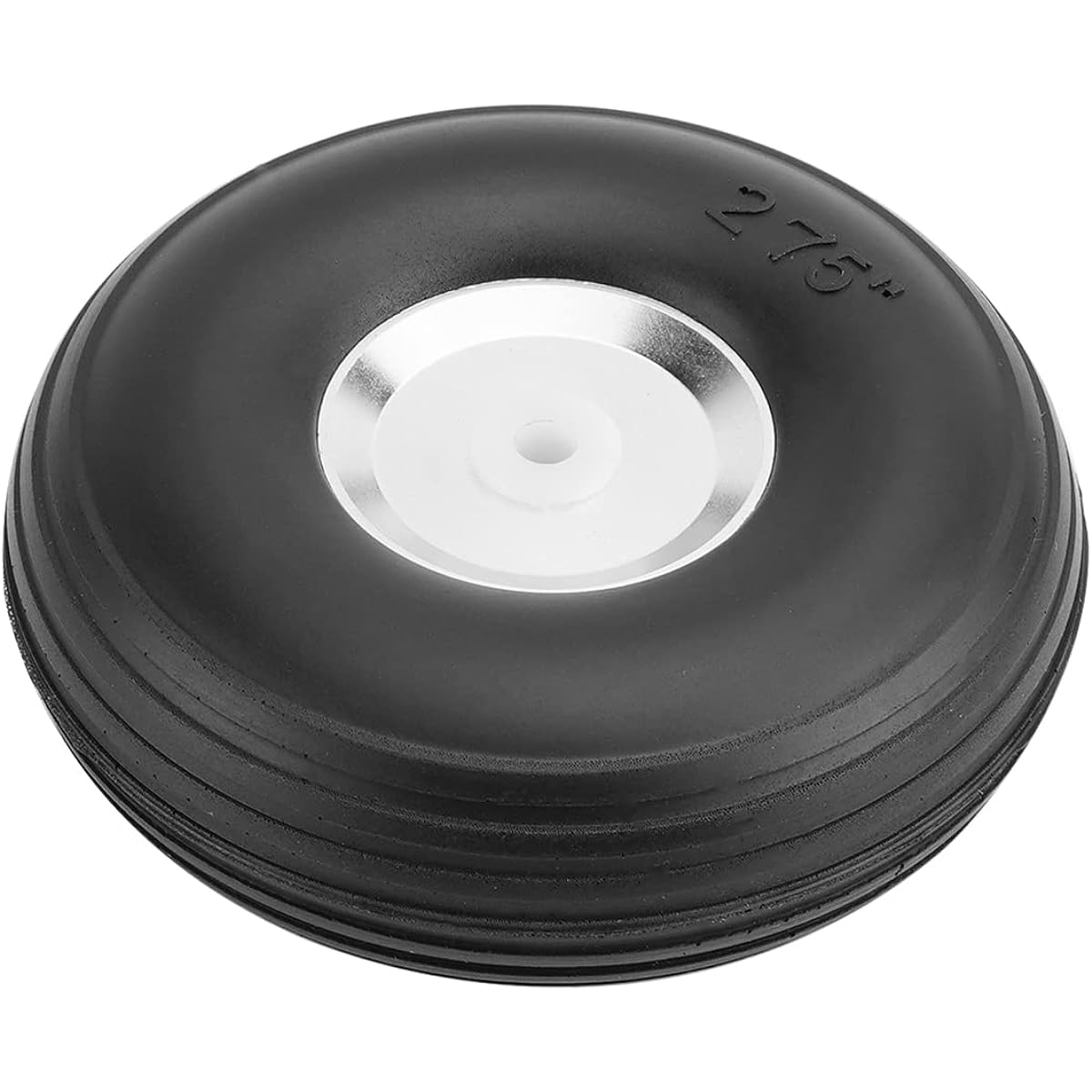 Bettomshin 1 Piece Tire and Wheel Set for RC Car Airplane PU Sponge Tire Aluminum Alloy Hub, 2.75