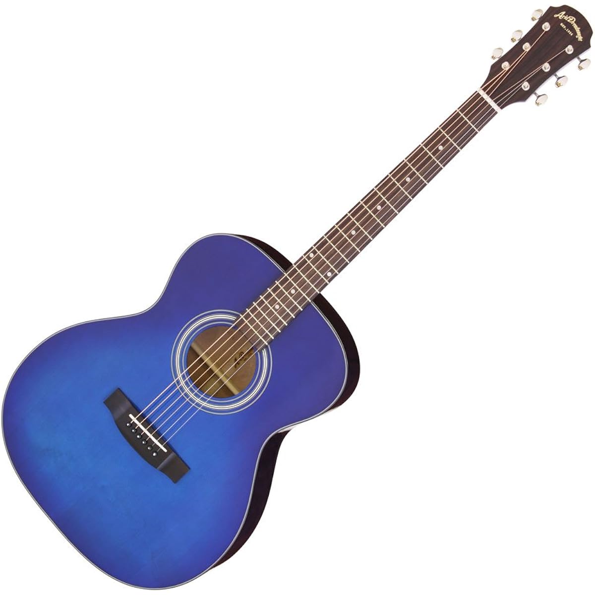 Aria Dreadnought Aria Dreadnought Series Acoustic Guitar Folk Size Blue Shade Soft Case Included AF-201 BLS
