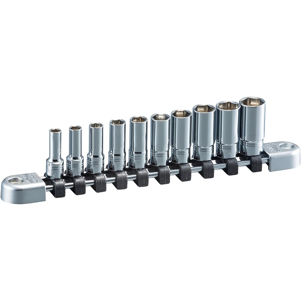 Kyoto Machinery Tools (KTC) Nepros 6.3SQ Socket Set 6 Piece Hexagonal Shape NTB206A