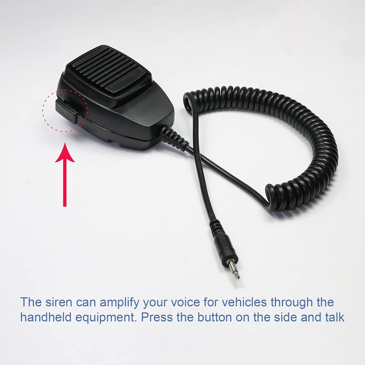 DICMIC 200W 8 Tone Emergency Warning Siren PA Speaker System with Handheld Microphone & 2 Light Control Switches