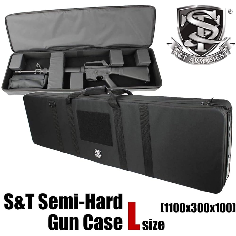 S&T Semi-hard gun case V2 L size (1100x300x100) (Black) STGC01LBKN