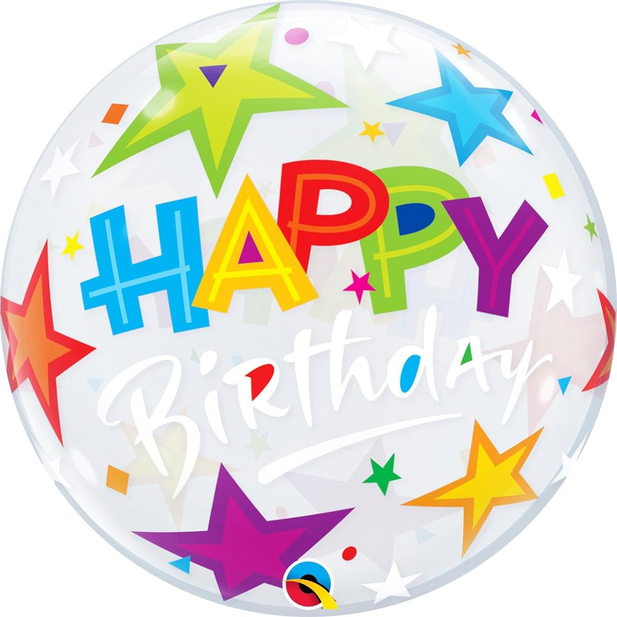Birthday Brilliant Star Bubble Balloon