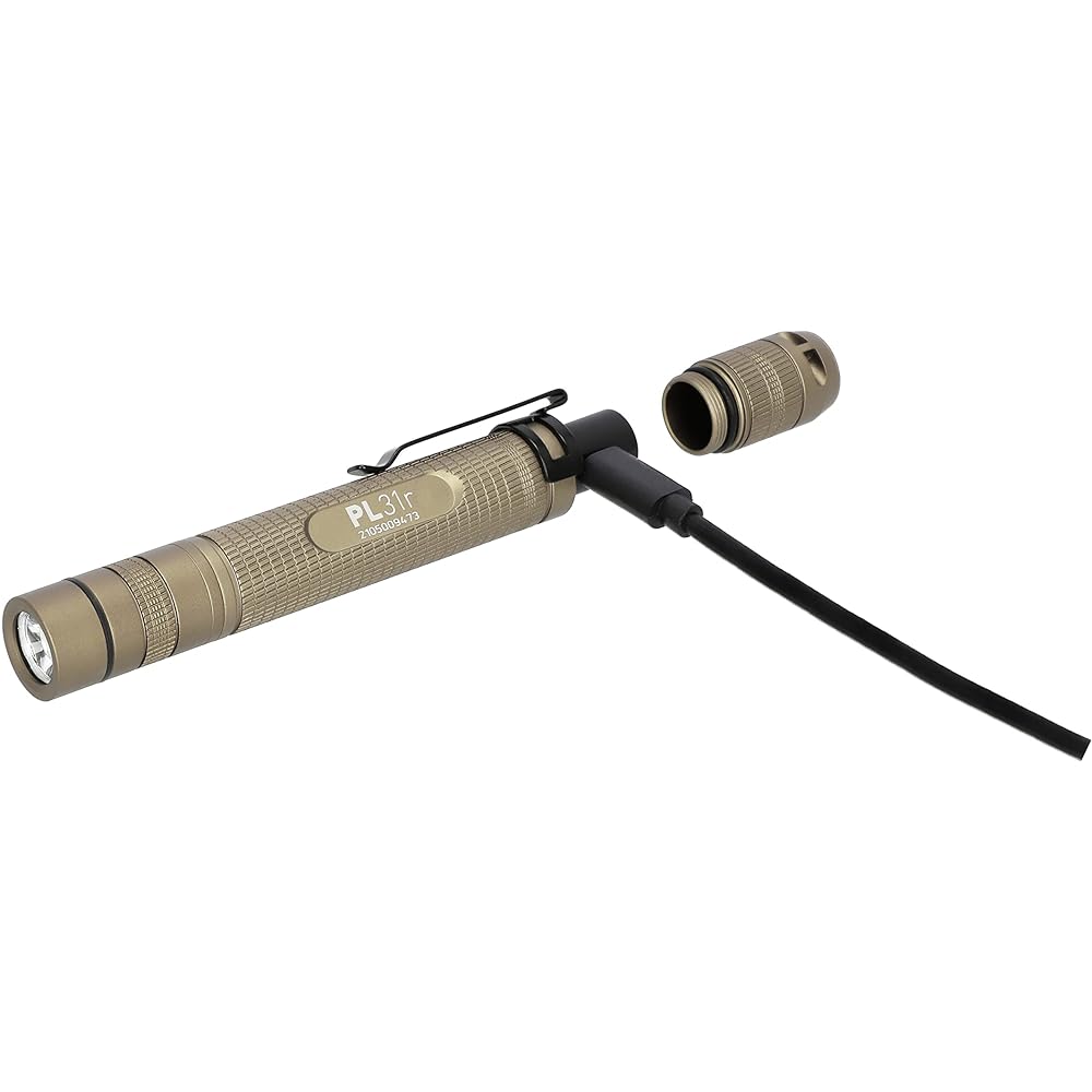 UMAREX WALTHER PL31r Pen-shaped Flashlight LED Light Handy Light for Work Stored in Breast Pocket, etc. UMA37169 Dirty Desert Small [Domestic Genuine Product]