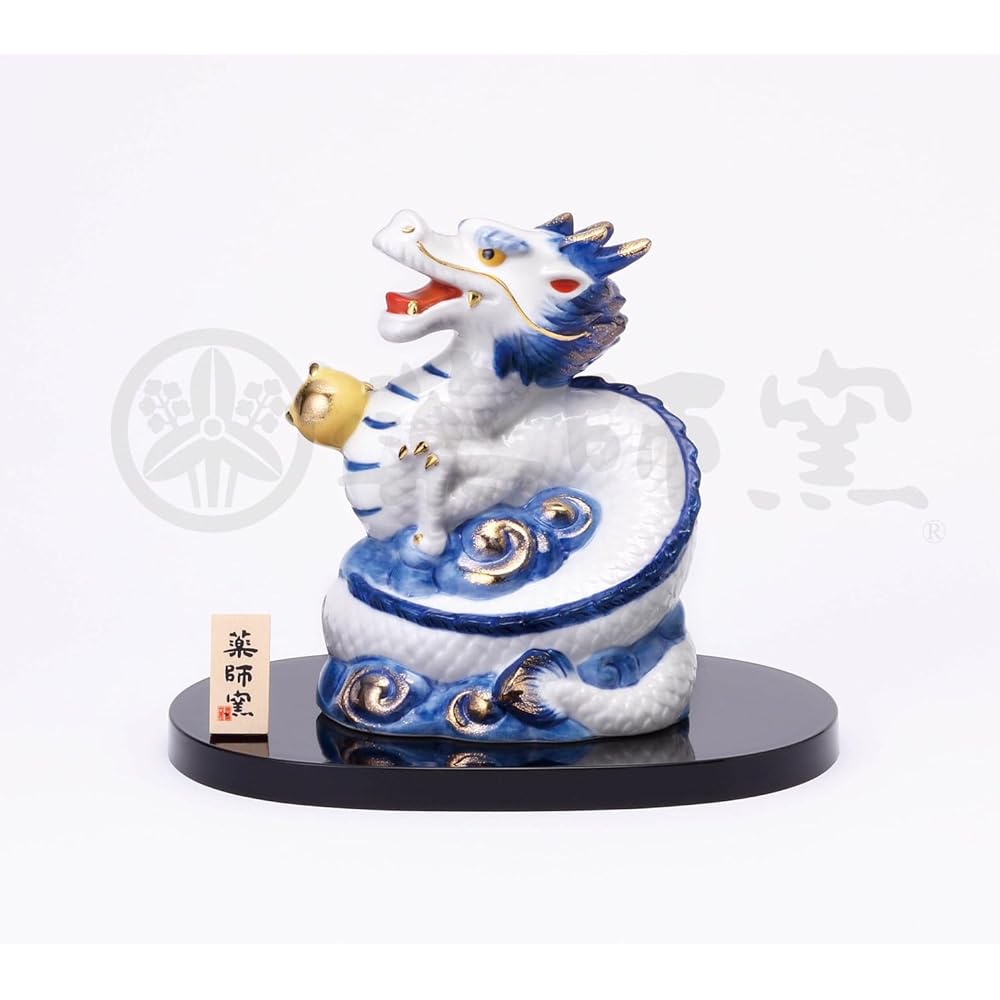 Yakushigama (yakushigama) Dyed Nishiki Lucky Dragon Blue Dragon Large [83] Zodiac 2024 Tatsu New Year Ornament Interior Lucky Charm