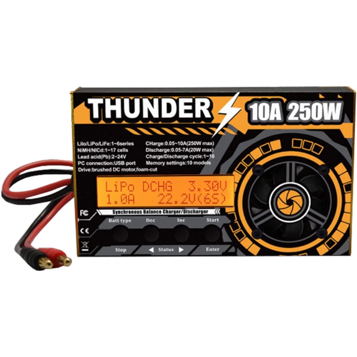 THUNDER 250W DC Balance Charger Discharger aa charger Motor Break-in Thunder [Parallel Import] Mini 4WD mini4wd 4WD (THUNDER250W)