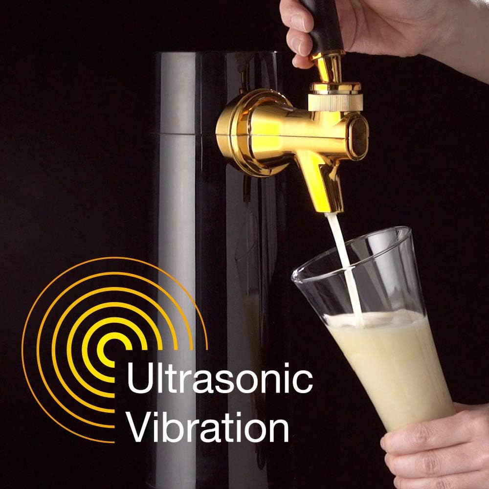 Green House Stand Beer Server Home Dry Battery Beer Server Home Compact Canned Beer GH-BEERO-BK Black